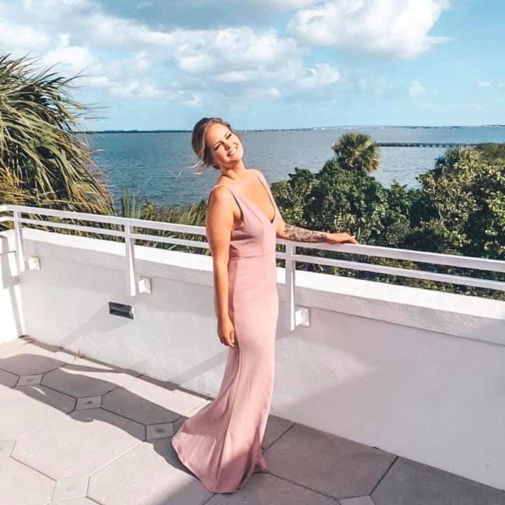 Dusty Rose bridesmaid dress
